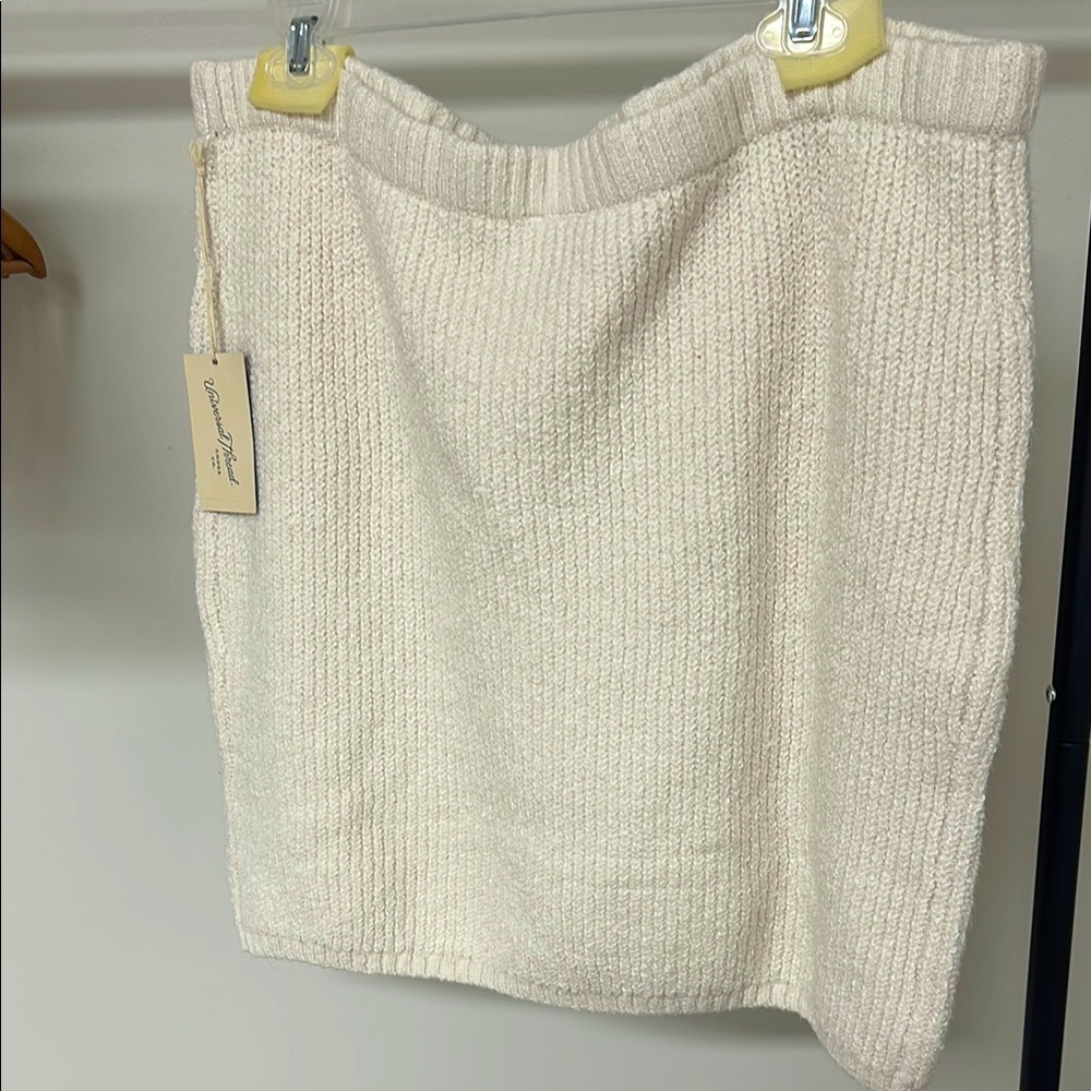 Universal Thread Cream Knit Skirt XXL NWT